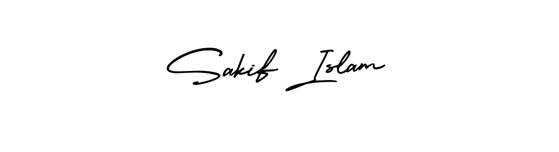 Create a beautiful signature design for name Sakif Islam. With this signature (AmerikaSignatureDemo-Regular) fonts, you can make a handwritten signature for free. Sakif Islam signature style 3 images and pictures png