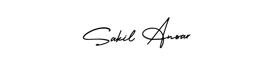 Best and Professional Signature Style for Sakil Ansar. AmerikaSignatureDemo-Regular Best Signature Style Collection. Sakil Ansar signature style 3 images and pictures png