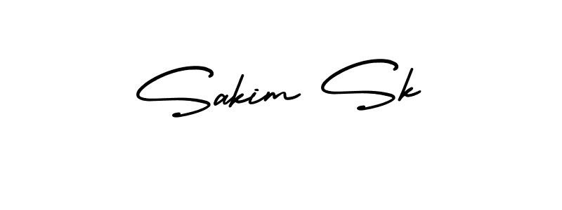 Create a beautiful signature design for name Sakim Sk. With this signature (AmerikaSignatureDemo-Regular) fonts, you can make a handwritten signature for free. Sakim Sk signature style 3 images and pictures png