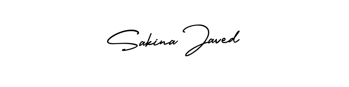 Design your own signature with our free online signature maker. With this signature software, you can create a handwritten (AmerikaSignatureDemo-Regular) signature for name Sakina Javed. Sakina Javed signature style 3 images and pictures png