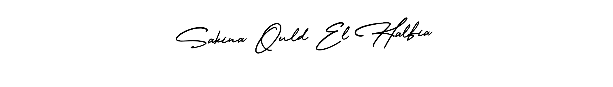 Make a beautiful signature design for name Sakina Ould El Halfia. With this signature (AmerikaSignatureDemo-Regular) style, you can create a handwritten signature for free. Sakina Ould El Halfia signature style 3 images and pictures png