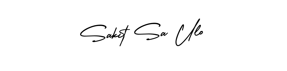 Create a beautiful signature design for name Sakit Sa Ulo. With this signature (AmerikaSignatureDemo-Regular) fonts, you can make a handwritten signature for free. Sakit Sa Ulo signature style 3 images and pictures png