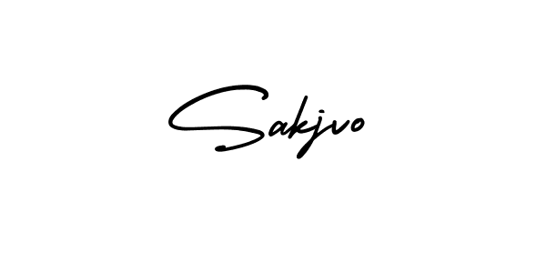 How to make Sakjvo signature? AmerikaSignatureDemo-Regular is a professional autograph style. Create handwritten signature for Sakjvo name. Sakjvo signature style 3 images and pictures png