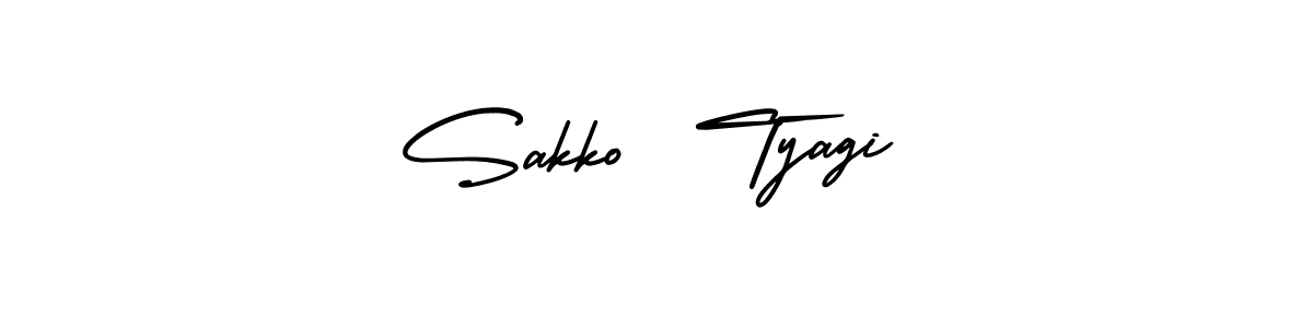 How to make Sakko  Tyagi signature? AmerikaSignatureDemo-Regular is a professional autograph style. Create handwritten signature for Sakko  Tyagi name. Sakko  Tyagi signature style 3 images and pictures png