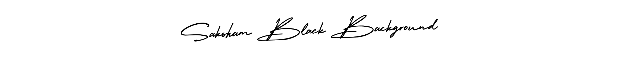 if you are searching for the best signature style for your name Saksham Black Background. so please give up your signature search. here we have designed multiple signature styles  using AmerikaSignatureDemo-Regular. Saksham Black Background signature style 3 images and pictures png