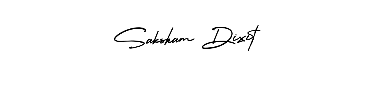 Make a beautiful signature design for name Saksham Dixit. With this signature (AmerikaSignatureDemo-Regular) style, you can create a handwritten signature for free. Saksham Dixit signature style 3 images and pictures png