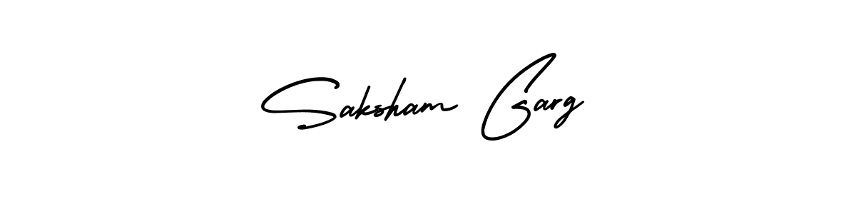 It looks lik you need a new signature style for name Saksham Garg. Design unique handwritten (AmerikaSignatureDemo-Regular) signature with our free signature maker in just a few clicks. Saksham Garg signature style 3 images and pictures png