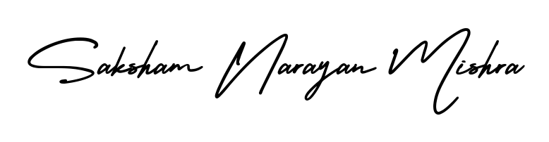 AmerikaSignatureDemo-Regular is a professional signature style that is perfect for those who want to add a touch of class to their signature. Get Saksham Narayan Mishra name fancy signature for free. Saksham Narayan Mishra signature style 3 images and pictures png