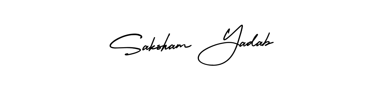 Once you've used our free online signature maker to create your best signature AmerikaSignatureDemo-Regular style, it's time to enjoy all of the benefits that Saksham Yadab name signing documents. Saksham Yadab signature style 3 images and pictures png
