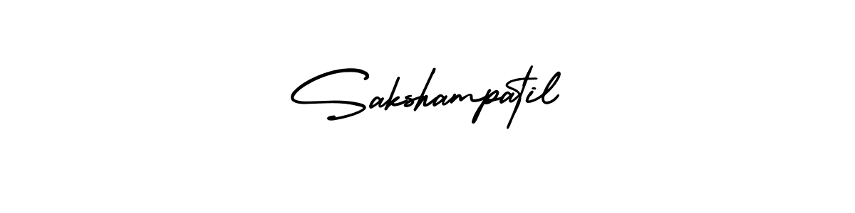 Sakshampatil stylish signature style. Best Handwritten Sign (AmerikaSignatureDemo-Regular) for my name. Handwritten Signature Collection Ideas for my name Sakshampatil. Sakshampatil signature style 3 images and pictures png