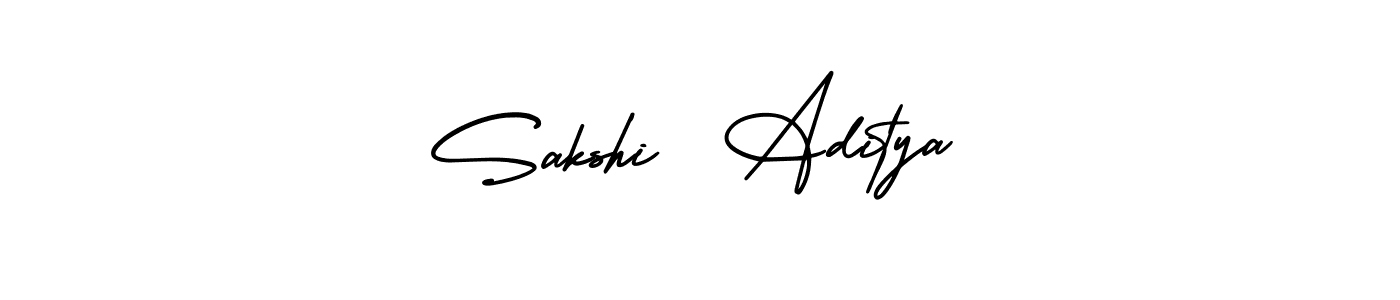 AmerikaSignatureDemo-Regular is a professional signature style that is perfect for those who want to add a touch of class to their signature. It is also a great choice for those who want to make their signature more unique. Get Sakshi  Aditya name to fancy signature for free. Sakshi  Aditya signature style 3 images and pictures png