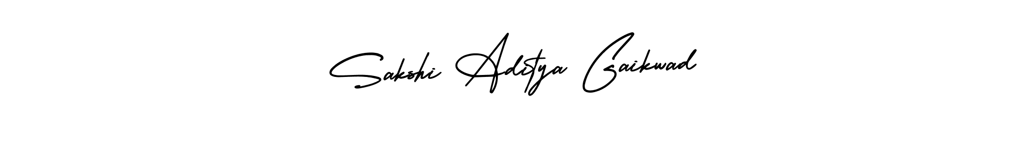 Also You can easily find your signature by using the search form. We will create Sakshi Aditya Gaikwad name handwritten signature images for you free of cost using AmerikaSignatureDemo-Regular sign style. Sakshi Aditya Gaikwad signature style 3 images and pictures png