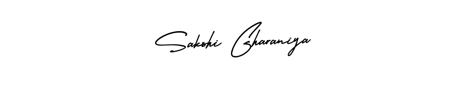 Use a signature maker to create a handwritten signature online. With this signature software, you can design (AmerikaSignatureDemo-Regular) your own signature for name Sakshi Gharaniya. Sakshi Gharaniya signature style 3 images and pictures png