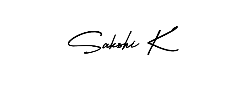 Make a short Sakshi K signature style. Manage your documents anywhere anytime using AmerikaSignatureDemo-Regular. Create and add eSignatures, submit forms, share and send files easily. Sakshi K signature style 3 images and pictures png