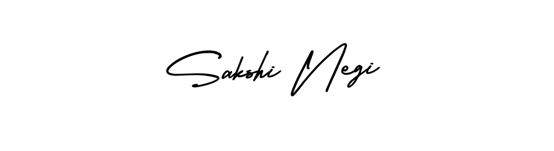 Design your own signature with our free online signature maker. With this signature software, you can create a handwritten (AmerikaSignatureDemo-Regular) signature for name Sakshi Negi. Sakshi Negi signature style 3 images and pictures png