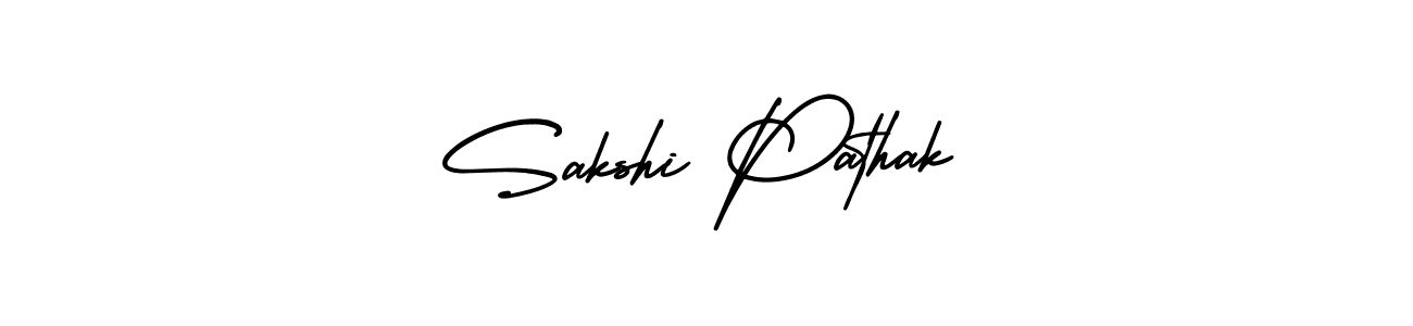 Sakshi Pathak stylish signature style. Best Handwritten Sign (AmerikaSignatureDemo-Regular) for my name. Handwritten Signature Collection Ideas for my name Sakshi Pathak. Sakshi Pathak signature style 3 images and pictures png