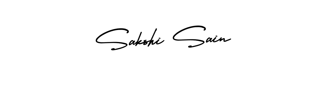 How to Draw Sakshi Sain signature style? AmerikaSignatureDemo-Regular is a latest design signature styles for name Sakshi Sain. Sakshi Sain signature style 3 images and pictures png