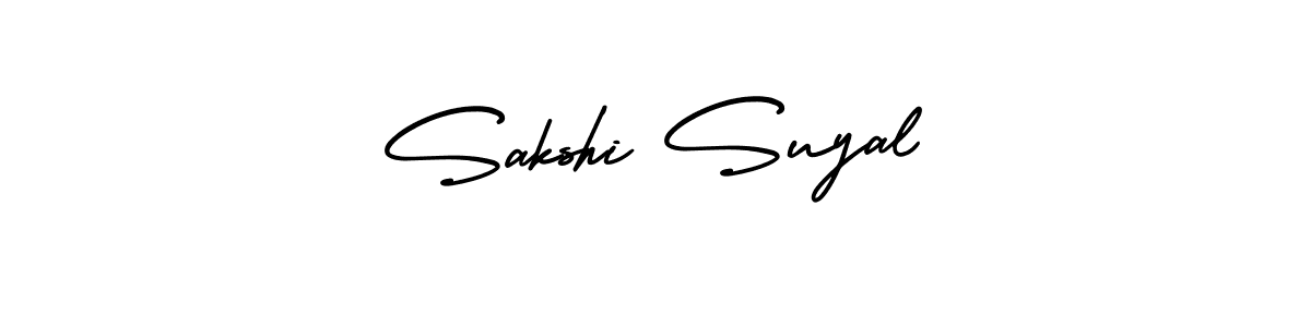 How to make Sakshi Suyal signature? AmerikaSignatureDemo-Regular is a professional autograph style. Create handwritten signature for Sakshi Suyal name. Sakshi Suyal signature style 3 images and pictures png