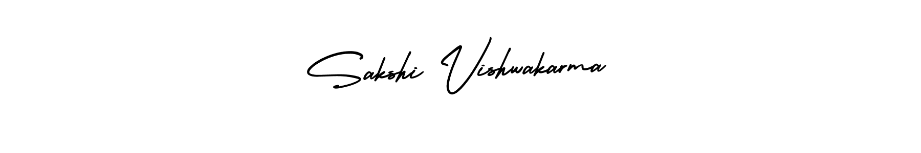 This is the best signature style for the Sakshi Vishwakarma name. Also you like these signature font (AmerikaSignatureDemo-Regular). Mix name signature. Sakshi Vishwakarma signature style 3 images and pictures png
