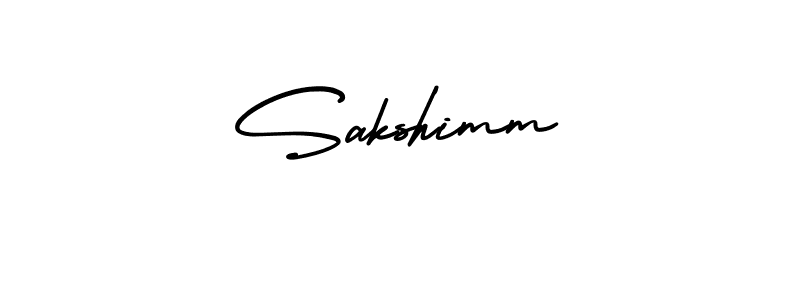 How to make Sakshimm signature? AmerikaSignatureDemo-Regular is a professional autograph style. Create handwritten signature for Sakshimm name. Sakshimm signature style 3 images and pictures png