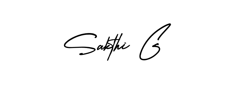 Use a signature maker to create a handwritten signature online. With this signature software, you can design (AmerikaSignatureDemo-Regular) your own signature for name Sakthi G. Sakthi G signature style 3 images and pictures png