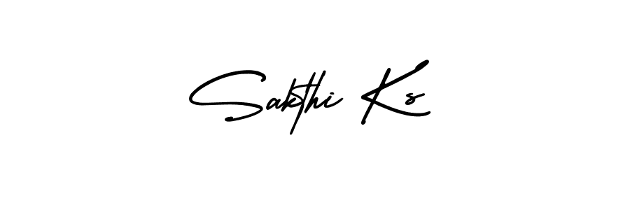 Create a beautiful signature design for name Sakthi Ks. With this signature (AmerikaSignatureDemo-Regular) fonts, you can make a handwritten signature for free. Sakthi Ks signature style 3 images and pictures png