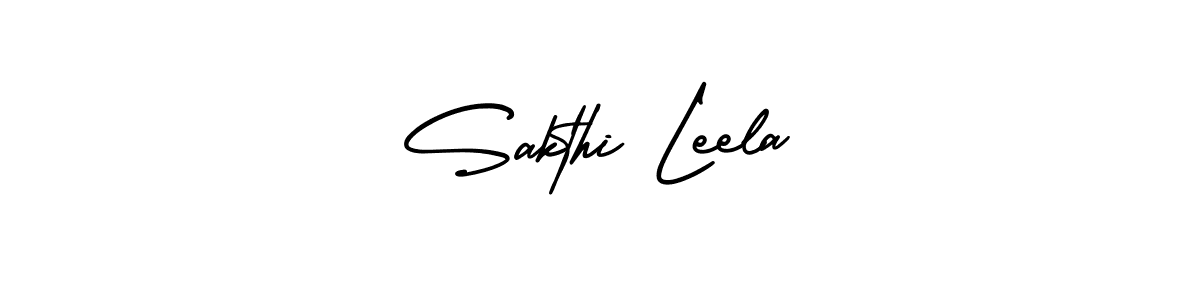 It looks lik you need a new signature style for name Sakthi Leela. Design unique handwritten (AmerikaSignatureDemo-Regular) signature with our free signature maker in just a few clicks. Sakthi Leela signature style 3 images and pictures png