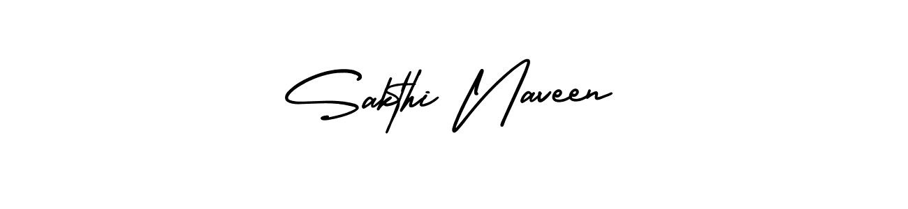 It looks lik you need a new signature style for name Sakthi Naveen. Design unique handwritten (AmerikaSignatureDemo-Regular) signature with our free signature maker in just a few clicks. Sakthi Naveen signature style 3 images and pictures png