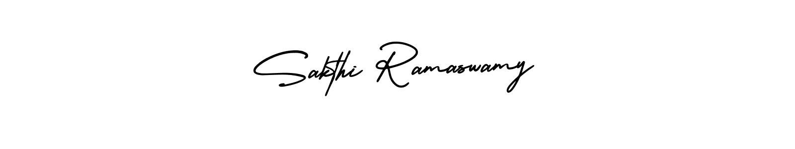 Sakthi Ramaswamy stylish signature style. Best Handwritten Sign (AmerikaSignatureDemo-Regular) for my name. Handwritten Signature Collection Ideas for my name Sakthi Ramaswamy. Sakthi Ramaswamy signature style 3 images and pictures png