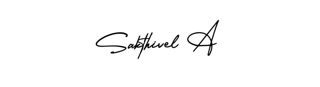 Make a beautiful signature design for name Sakthivel A. With this signature (AmerikaSignatureDemo-Regular) style, you can create a handwritten signature for free. Sakthivel A signature style 3 images and pictures png