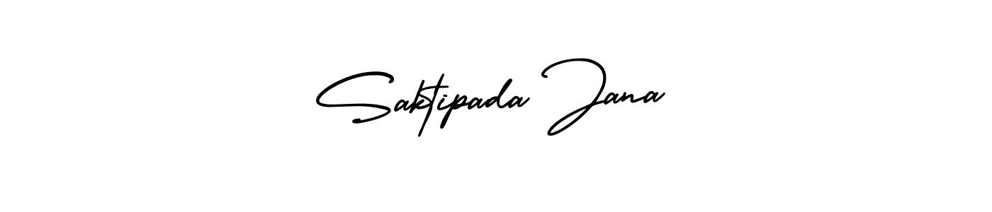How to make Saktipada Jana signature? AmerikaSignatureDemo-Regular is a professional autograph style. Create handwritten signature for Saktipada Jana name. Saktipada Jana signature style 3 images and pictures png