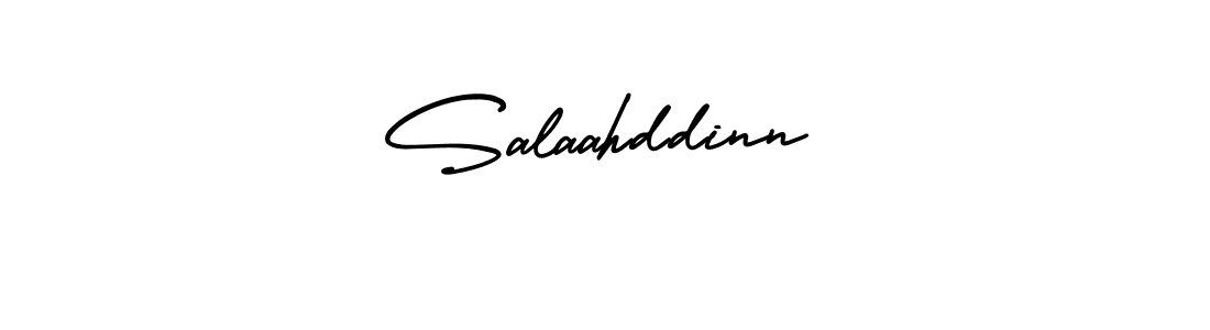 Design your own signature with our free online signature maker. With this signature software, you can create a handwritten (AmerikaSignatureDemo-Regular) signature for name Salaahddinn. Salaahddinn signature style 3 images and pictures png