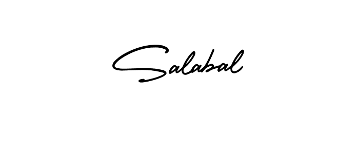 The best way (AmerikaSignatureDemo-Regular) to make a short signature is to pick only two or three words in your name. The name Salabal include a total of six letters. For converting this name. Salabal signature style 3 images and pictures png