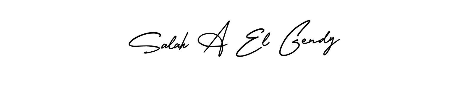 AmerikaSignatureDemo-Regular is a professional signature style that is perfect for those who want to add a touch of class to their signature. It is also a great choice for those who want to make their signature more unique. Get Salah A El Gendy name to fancy signature for free. Salah A El Gendy signature style 3 images and pictures png