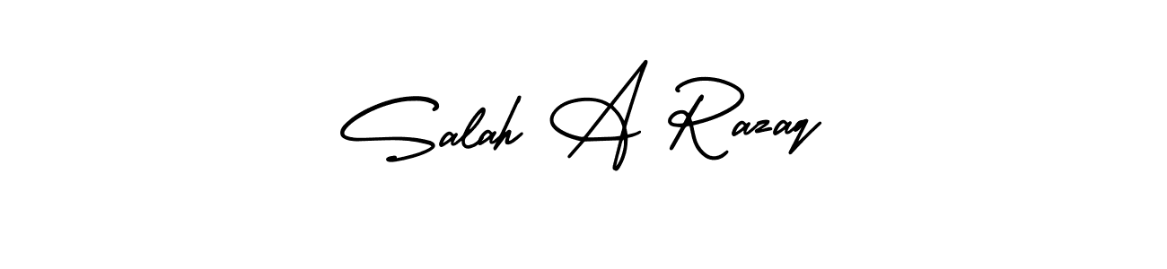 AmerikaSignatureDemo-Regular is a professional signature style that is perfect for those who want to add a touch of class to their signature. It is also a great choice for those who want to make their signature more unique. Get Salah A Razaq name to fancy signature for free. Salah A Razaq signature style 3 images and pictures png
