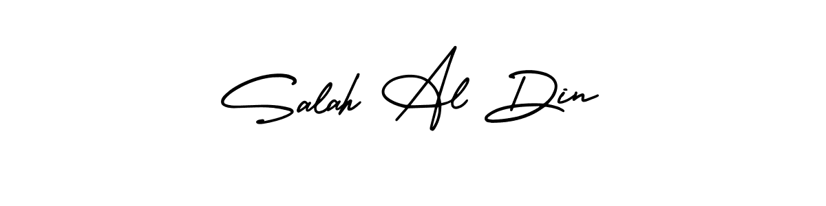 The best way (AmerikaSignatureDemo-Regular) to make a short signature is to pick only two or three words in your name. The name Salah Al Din include a total of six letters. For converting this name. Salah Al Din signature style 3 images and pictures png