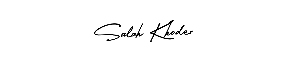 This is the best signature style for the Salah Khoder name. Also you like these signature font (AmerikaSignatureDemo-Regular). Mix name signature. Salah Khoder signature style 3 images and pictures png