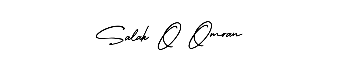 Create a beautiful signature design for name Salah O Omran. With this signature (AmerikaSignatureDemo-Regular) fonts, you can make a handwritten signature for free. Salah O Omran signature style 3 images and pictures png