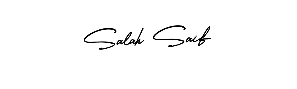 Also You can easily find your signature by using the search form. We will create Salah Saif name handwritten signature images for you free of cost using AmerikaSignatureDemo-Regular sign style. Salah Saif signature style 3 images and pictures png