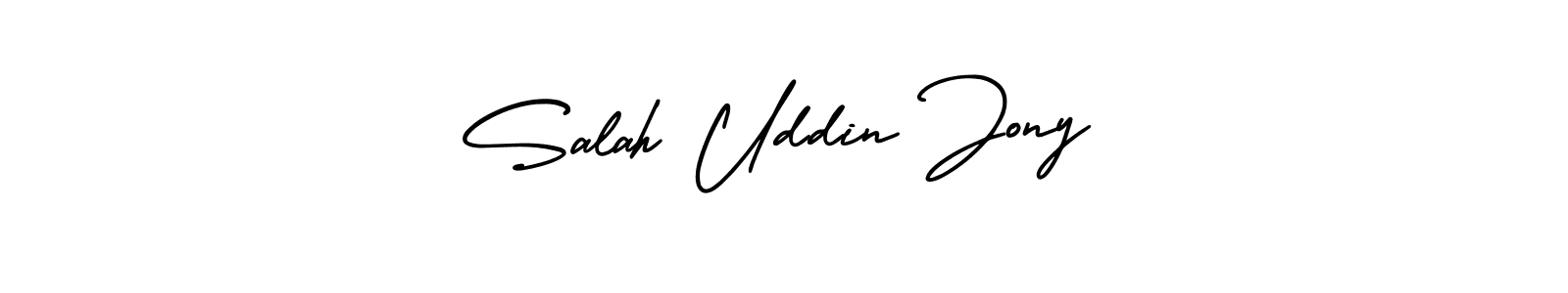 Create a beautiful signature design for name Salah Uddin Jony. With this signature (AmerikaSignatureDemo-Regular) fonts, you can make a handwritten signature for free. Salah Uddin Jony signature style 3 images and pictures png