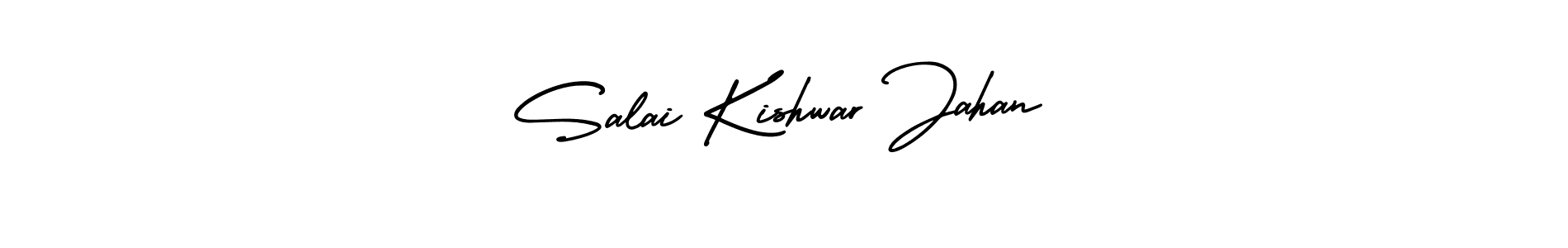 Also You can easily find your signature by using the search form. We will create Salai Kishwar Jahan name handwritten signature images for you free of cost using AmerikaSignatureDemo-Regular sign style. Salai Kishwar Jahan signature style 3 images and pictures png