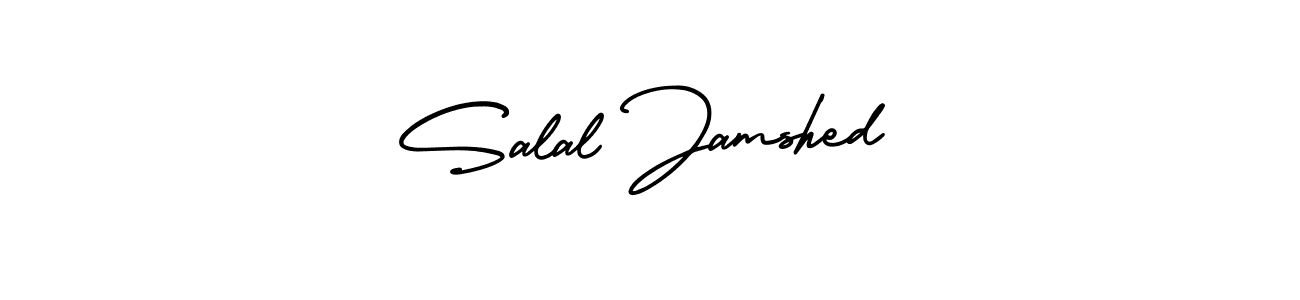 Also You can easily find your signature by using the search form. We will create Salal Jamshed name handwritten signature images for you free of cost using AmerikaSignatureDemo-Regular sign style. Salal Jamshed signature style 3 images and pictures png