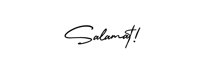 This is the best signature style for the Salamat! name. Also you like these signature font (AmerikaSignatureDemo-Regular). Mix name signature. Salamat! signature style 3 images and pictures png