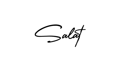 Make a beautiful signature design for name Salat. With this signature (AmerikaSignatureDemo-Regular) style, you can create a handwritten signature for free. Salat signature style 3 images and pictures png