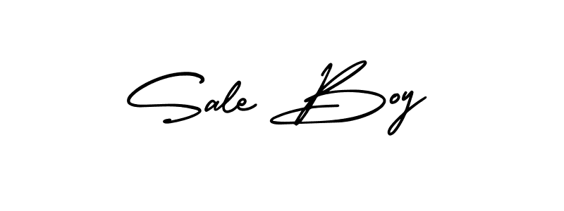 You should practise on your own different ways (AmerikaSignatureDemo-Regular) to write your name (Sale Boy) in signature. don't let someone else do it for you. Sale Boy signature style 3 images and pictures png