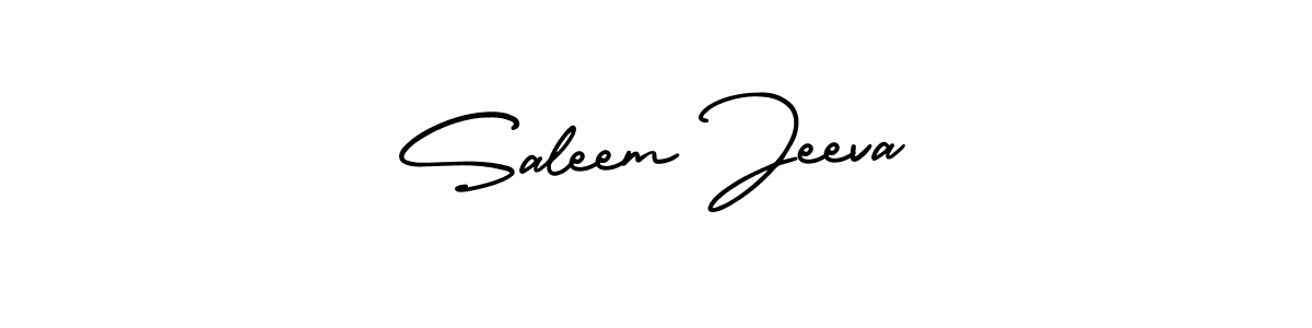 Also You can easily find your signature by using the search form. We will create Saleem Jeeva name handwritten signature images for you free of cost using AmerikaSignatureDemo-Regular sign style. Saleem Jeeva signature style 3 images and pictures png