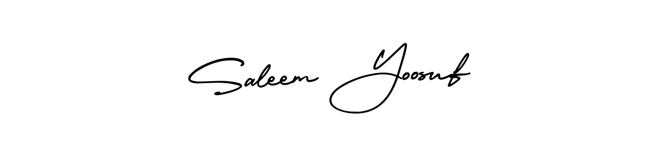 How to make Saleem Yoosuf signature? AmerikaSignatureDemo-Regular is a professional autograph style. Create handwritten signature for Saleem Yoosuf name. Saleem Yoosuf signature style 3 images and pictures png