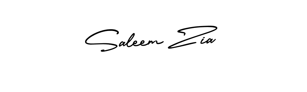 Create a beautiful signature design for name Saleem Zia. With this signature (AmerikaSignatureDemo-Regular) fonts, you can make a handwritten signature for free. Saleem Zia signature style 3 images and pictures png