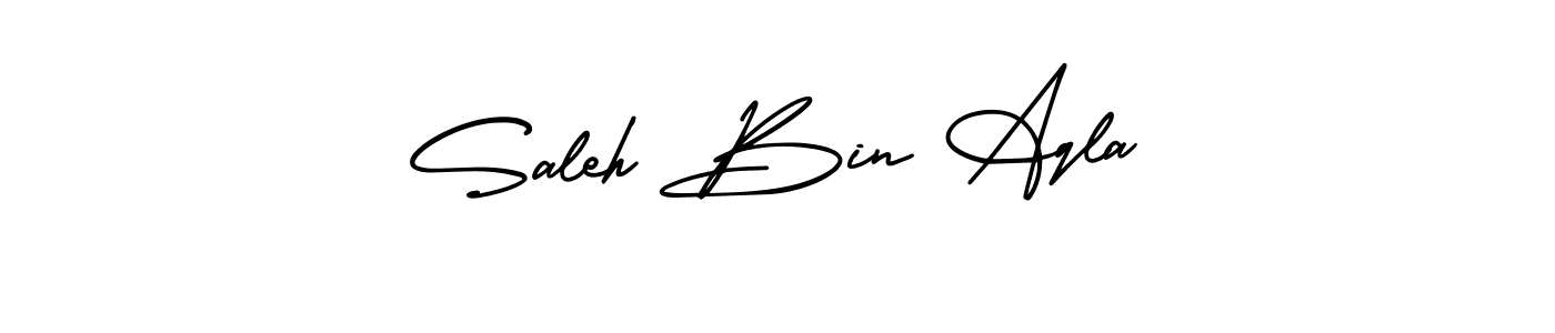 Check out images of Autograph of Saleh Bin Aqla name. Actor Saleh Bin Aqla Signature Style. AmerikaSignatureDemo-Regular is a professional sign style online. Saleh Bin Aqla signature style 3 images and pictures png