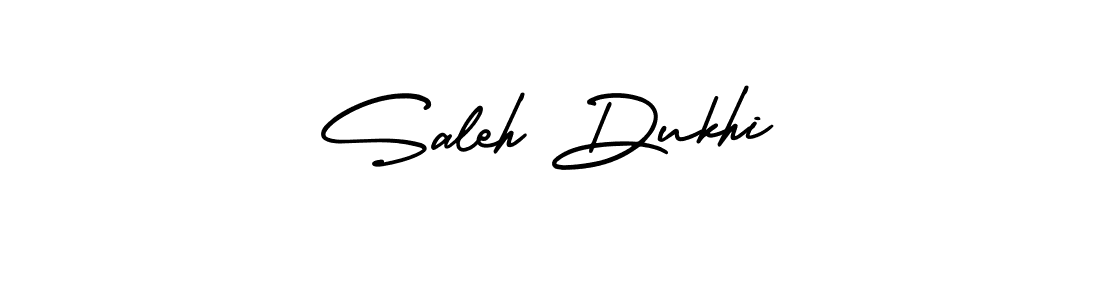 It looks lik you need a new signature style for name Saleh Dukhi. Design unique handwritten (AmerikaSignatureDemo-Regular) signature with our free signature maker in just a few clicks. Saleh Dukhi signature style 3 images and pictures png